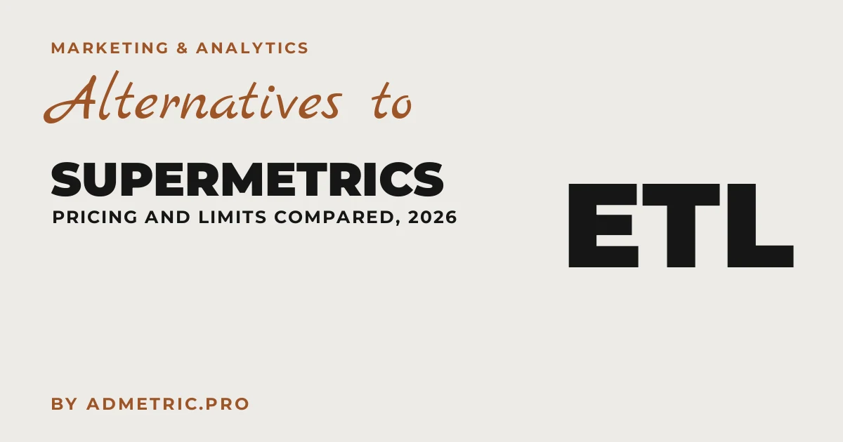 Supermetrics Alternatives: Pricing and Limits Compared